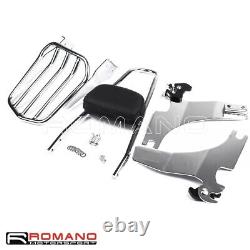 Motorcycle Sissy Bar Detachable Backrest Luggage Rack For Harley Sportster 04-16