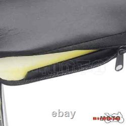 Motorcycle Sissy Bar Rear Passenger Backrest Cushion Pad Black For XL883 XL1200