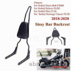 Motorcycle Sissy Bar Rear Passenger Backrest Cushion Pad For 18-20 Softail FXBB