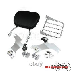 Motorcycle Sissy bar Backrest Luggage Rack For Harley Sportster XL883 1200 04-UP