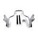 Motorcycle Storehouse Detachable Sissy Bar Side Plates Chrome For 08-21 Touring