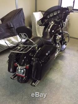 NEW Adjustable and Detachable Backrest SissyBar with LOCK Harley Touring 09UP