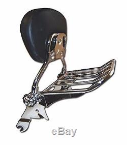 New Detachable Backrest Sissy Bar with Lock for Harley Davidson Touring 09UP