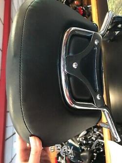 OEM 09-18 Genuine Harley Touring Passenger Sissy Bar Backrest With Pad