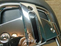 Oem Harley'97-08 Touring Passenger Backrest Flhx Stitching Pad Sissybar Detach