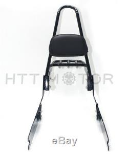 Passenger Backrest SissyBar Detachable Luggage Rack For Harley 02-19 Dyna Super