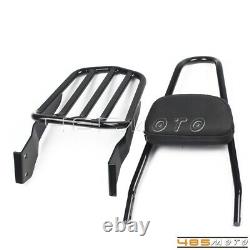 Passenger Backrest Sissy Bar Luggage Rack For Harley Sportster Iron 883 XL1200
