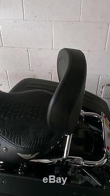Passenger Skull Sissy Bar Backrest For Harley Touring Electra Glide FLHT 97 08