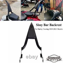 Rear Backrest Sissy Bar For Harley Road King CVO Road Glide FLHX FLHT 2009-2022