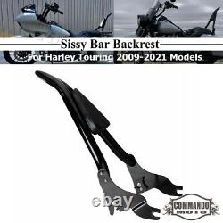 Rear Backrest Sissy Bar For Harley Road King Electra Glide Ultra Limited 2009-21