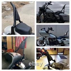 Rear Backrest Sissy Bar For Harley Road King Electra Glide Ultra Limited 2009-22