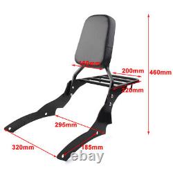 Rear Detachable Backrest Sissy Bar Fit Yamaha V-Star XVS400 XVS650 Classic 96-11