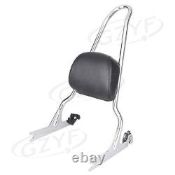 Rear Sissy Bar Passenger Backrest Luggage Fit Most Sofitail Models 2006-15