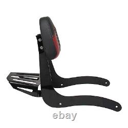 Red Rear Passenger Backrest SissyBar Seat With Rack For Indian Scout Sixty 14-22