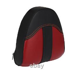 Red Rear Passenger Backrest SissyBar Seat With Rack For Indian Scout Sixty 14-22