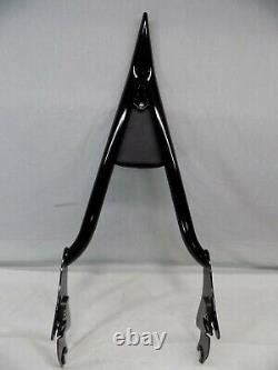 Siouxicide Choppers Excalibur Detachable Black Sissybar Backrest for Harley HD