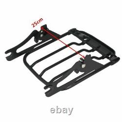 Sissy Bar Backrest Air Wing Luggage Rack & Docking Fit For Harley Touring 14-22