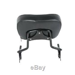 Sissy Bar Backrest Air Wing Luggage Rack With Docking Kit For Harley Touring 14+