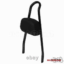 Sissy Bar Backrest Luggage Rack Detachable For Softail Fat Boy FLSTF 00-05 Black