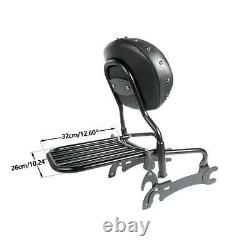 Sissy Bar Backrest Pad Luggage Rack Fit For Indian Chief Classic Vintage 14-2018