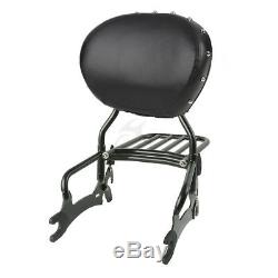 Sissy Bar Backrest Pad Luggage Rack For Indian Chief Vintage Classic Dark Horse