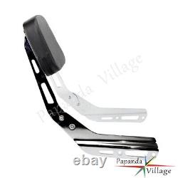 Sissy Bar Backrest Rear Flame Plate For Honda VTX1300C VTX1800C VTX1800F 2005-11