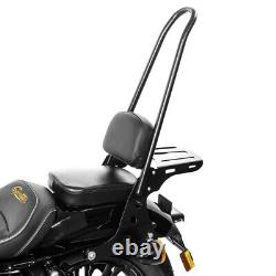 Sissy Bar Detachable+Luggage Rack CSXL for Harley Davidson Sportster 04-20 blk