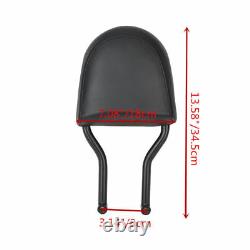 Sissy Bar Luggage Rack Backrest Pad Fit For Harley Street XG500 750 15-21 Black