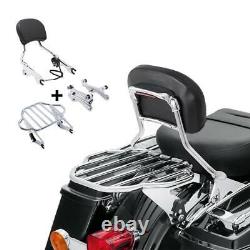 Sissy Bar Luggage Rack Brake Light Docking Fit For Harley Touring 2014-2022 2021