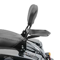 Sissy Bar + Luggage Rack for Harley Davidson CVO Road Glide 18-23 black