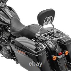 Sissy Bar+Luggage Rack for Harley Davidson Electra Glide Standard 19-22 chrome