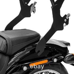 Sissy Bar Ohio XL for Harley Sportster 883 Iron 09-20 with luggage rack black