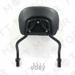 Sissy Bar Pad & Backrest For Harley FLRT Freewheeler 2015-2017 Black Detachable