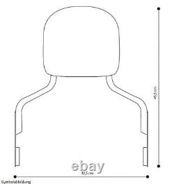 Sissy Bar + Rear Rack + Docking Kit for Harley Ultra Limited Low 15-19 chrome