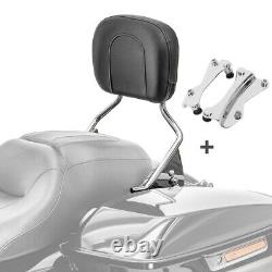 Sissy Bar for Harley Davidson Ultra Limited Low 15-19 with Docking Kit chrome