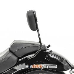 Sissy bar for Harley Softail Low Rider /S 18-21 detachable w. Docking Kit R1 blk