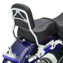 Sissybar Upright Backrest Luggage Rack &Docking Kit Fit For Harley Softail 18-21