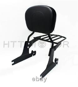 Sissybar backrest Detachable luggage rack For Harley Softail 200mm rear tire fen