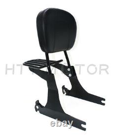 Sissybar backrest luggage rack Detachable For Harley FXDWG Dyna Wide Glide05-19