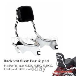 Standard Sissy Bar Upright Backrest For Harley Softail FLDE FLHC Street Bob FXBB
