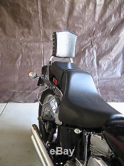 Studded Detachable Sissy Bar/Backrest for Harley Softail with 200mm Rear Tire