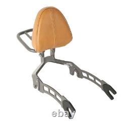 Titanium Passenger Backrest Sissy Bar Seat With Rack For Indian Scout Sixty 16-18